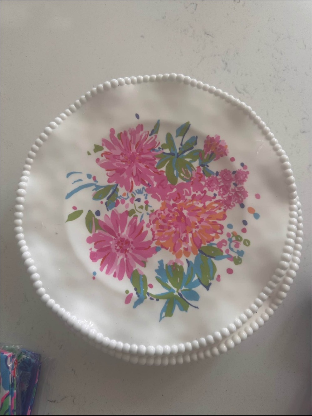 Lilly Pullitzer Set of 4 plates, napkins, placemats